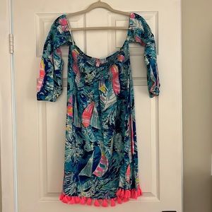 Gently Worn Lilly Pulitzer Strapless Dress